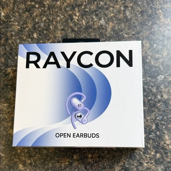 RAYCON open earbuds Wireless Earbuds with Charging Case - Purple NWT - Picture 2 of 2